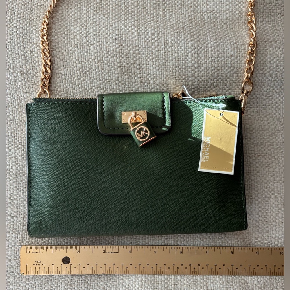 Michael Kors NWT Green Crossbody Bag - Picture 10 of 10